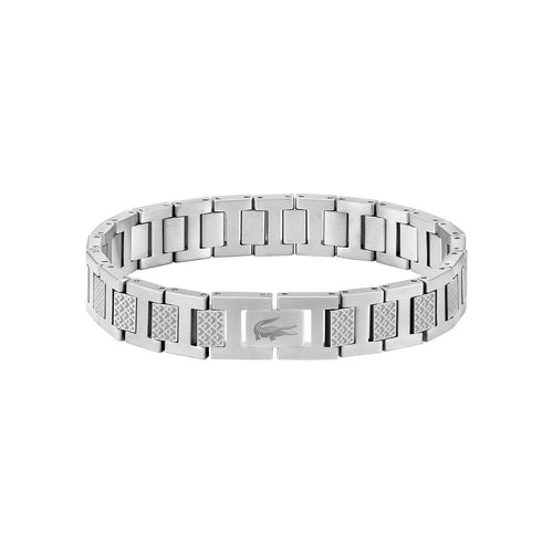 Lacoste Bracelet à maillons Collection METROPOLE Embelli avec motif petit piqué