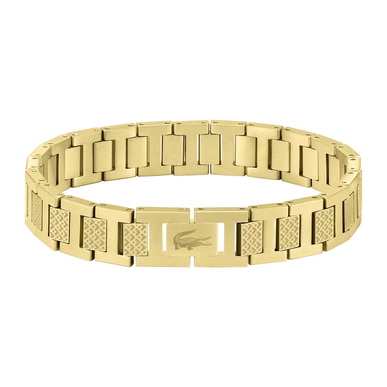 Lacoste Bracelet à maillons Collection METROPOLE Embelli avec motif petit piqué