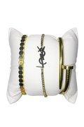 Ensemble de Bracelets Luxe 3 Pièces – Charme Style YSL & Bracelet Clou