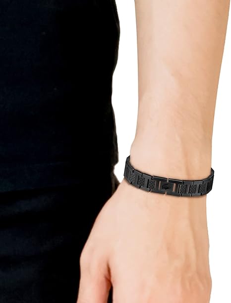 Lacoste Bracelet à maillons Collection METROPOLE Embelli avec motif petit piqué